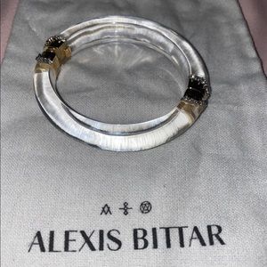 ALEXIS BITTAR clear lucite bracelet